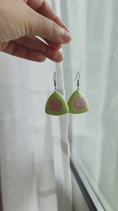 Sun in my Evil Eye Hanging Earring