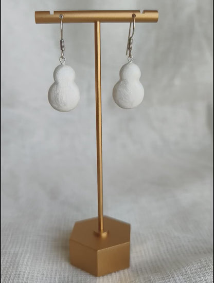 Christmas Snowman hanging earrings